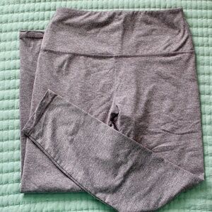 Purple & White High Rise Wide Waistband Leggings
